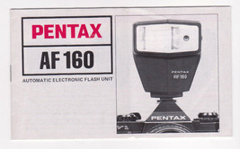 PENTAX AF 160 Automatic Flash Manual-Guide-Instruction Book-Photography Vtg - $9.04