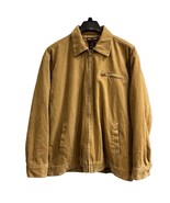 James Jordan Corduroy Jacket Mens M PVC Tan Bomber Sherpa Lined Western ... - $39.53 CAD