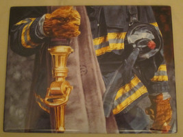STRENGTH - FIREMEN collector plate COMMITMENT TO COURAGE Firefighters - $19.30