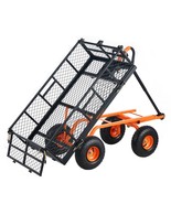 VEVOR Dump Cart, Metal Garden Dump Cart with Easy to Assemble Frame, Dum... - $350.98 CAD
