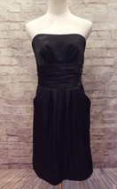 DAVIDS BRIDAL Black Strapless Dress Size 6 USA Made Style 83707 NEW - $34.00