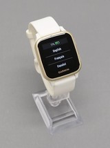 Garmin Venu Sq GPS Watch - White w/ Light Gold Bezel 010-02427-01 image 2