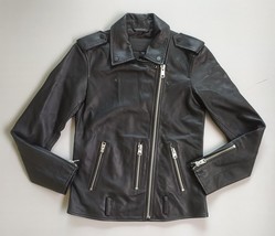 ALLSAINTS Elva Leather Women&#39;s Biker Jacket Free Worldwide Shipping FTP/... - $495.29