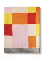 LEGO Collection x Target Red/Orange Color Block Sweater Knit Throw Blanket NWT - £39.56 GBP