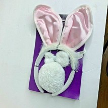 New Bunny Rabbit 3 Pc Accessory Set Ear Bow Tie Tail Set Dress Up Halloween - £5.44 GBP