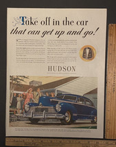 Vintage Print Ad Hudson Motor Car Wedding Just Married Toss Rice 1940s E... - $16.65