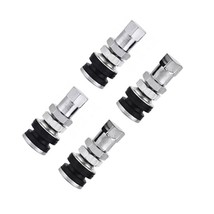 4Pcs TR161 Bolt Screw Tire Valve Stem Chrome Metal High Pressure Flush W... - $173.16 MXN