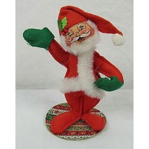 Vintage Annalee Mobilitee Doll Santa Painted Face Waving Standing 1981 - £9.79 GBP