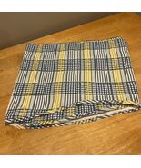 Waverly Home Classics Window Valance Blue Yellow Plaid 60” Scalloped - $27.59 CAD