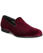 INC International Concepts Trace Men Slip On Loafers Size US 7M Red Velvet - £16.61 GBP