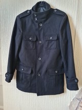 Next Wool Coat For Men Size Small Express Shipping - £20.79 GBP