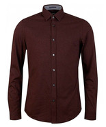 Hugo Boss Mens Dark Red Regular Fit Lukas55 Button Down Shirt, XL XLarge... - $132.69 CAD