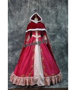 Princess Belle Red cosplay costume belle Red costume Dress Women Hallowe... - £114.42 GBP