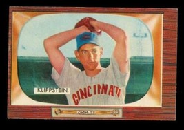 Vintage 1955 Baseball Card Bowman #152 Johnny Klippstein Cincinnati Redlegs - £7.75 GBP
