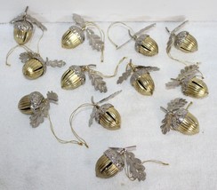 12 Midwest Cannon Falls Metal Pine Ball Acorn Bell Christmas Ornaments - £39.95 GBP