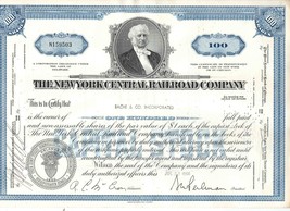 VINTAGE 1966 New York Central Railroad Stock Certificate - $14.84