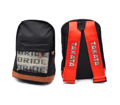 JDM Style Takata Bride Bag Racing Fabric Strap School Back pack Car Canvas  - £39.32 GBP