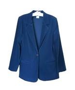 Briggs New York Blazer Jacket Size 10 Royal Blue Lined Career Business 1... - £31.42 GBP