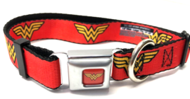 Buckle Down WONDER WOMAN Logo Large 13&quot; - 21&quot; Neck Dog Collar - $24.75