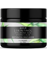 Jacob &amp; Eli Retinol Cream Organic Vegan,Vit E,Jojoba,Hyaluronic Acid,She... - £17.98 GBP