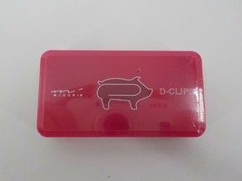 MIDORI DESIGN D-CLIPS BOX OF PIG SHAPED PAPER CLIPS ANIMAL SHAPED OFFICE... - $7.99
