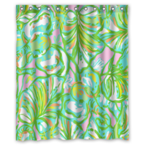Hot Sale 15 Pattern Lilly Pulitzer Polyester Shower Curtain Bathroom Waterproof  - £22.11 GBP+