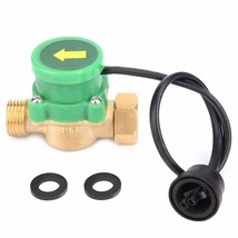 Water Flow Switch, 220V 1.5A G1/2-G1/2 Thread Water Pump Flow Sensor Ele... - £24.60 GBP