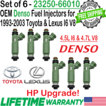 OEM DENSO x6 HP Upgrade Fuel injectors for 1993-2003 Toyota Land Cruiser... - £141.34 GBP