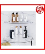 Corner Bathroom Organizer Shelves – Clear Acrylic, Easy Adhesive Install... - €36,53 EUR