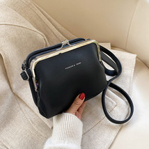 Casual Clip Bag Simple Women Messenger Bag PU Leather Lady Shoulder Crossbody Ba - £23.16 GBP