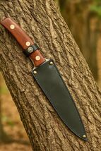 Leather Sheath For Straight Fixed Blade Knife Up To 6.5”Blade Double Edg... - $12.46
