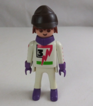 1992 Geobra Playmobile Winter Olympic Ski Racer 2.75&quot; Toy Figure - $9.89