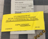 NEW Frigidaire LP Conversion Kit 316542403 - $59.35