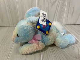 Chosun International 2000 vintage plush pastel tie dye Easter bunny rabbit - $19.79