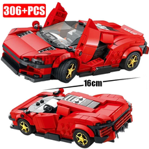 2022 Technical Car Ferraried Daytona SP3 Model Building Block MOC Creative Racin - £23.64 GBP+