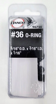 Danco 96750 Flexible Rubber #36 Faucet O-Ring 5/16 O.D. x 3/16 I.D. in. 10 Pack - £5.59 GBP
