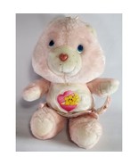 Kenner Care Bear Baby Original 1983 Hugs Pink Plush Diaper Heart Star Plush - £14.67 GBP