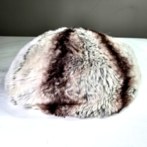Vintage De Pinna 5th Avenue Rabbit Fur White Brown Elegant Winter Hat Small - $100.00