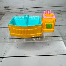 Fisher Price Loving Family Sweet Streets Bathroom Bathtub Sink Dollhouse... - $6.79