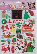 3D Xmas Santa Clause Christmas Craft Kindergarten Sticker 25x20 cm/10x8 ... - £3.53 GBP