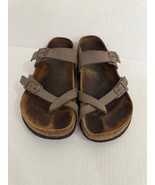 Birkenstock Women&#39;s Flip Flop Sandals Mayari Leather Birko-Flor Size 37 - €30,03 EUR