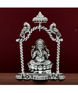 925 pure silver God Ganesha statue, figurine, puja article home temple a... - £196.24 GBP