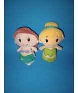 Itty Bittys Ariel and Tinkerbell Hallmark Disney 4&quot; Beanbag Plush Toys - £11.80 GBP