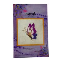 Butterfly by Marnie Ritter Surface Embroidery Kit 3.75x3.75 w/Pre-Printe... - $14.80