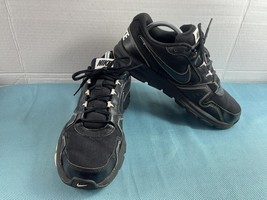 Nike Sneakers Men 9 M Air Flex Trainers Running Shoes Black Athletic Lac... - $34.47