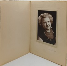 Vintage Portrait Photo Set in Cabinet Card, Original Black and White Glamour - $18.39