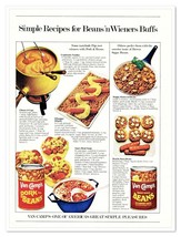Van Camp&#39;s Pork &amp; Beans Recipe Ideas Vintage 1976 Full-Page Magazine Ad - £7.81 GBP
