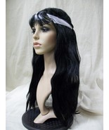 Black &amp; White Frankie&#39;s Girl Wig Goth Transylvania Bride Frankenstein Re... - $20.97 CAD