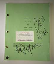 Christopher Eccleston &amp; Billie Piper Hand Signed Autograph Doctor Who Sc... - £125.86 GBP