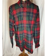 L.L. Bean Men&#39;s Scotch Plaid Flannel Shirt Traditional Fit Red Green Siz... - £14.76 GBP